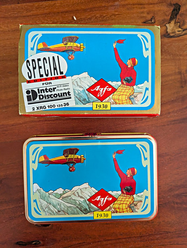 Vintage agfa blechdose 1930 - vintage,