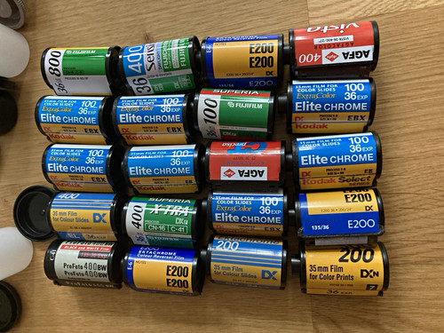 20x 35mm 135 filmkassetten - 35mm/135,