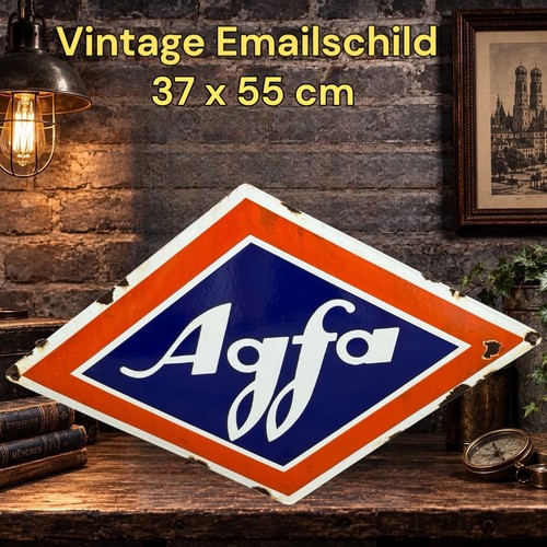 Vintage alt agfa foto - agfa, emaille