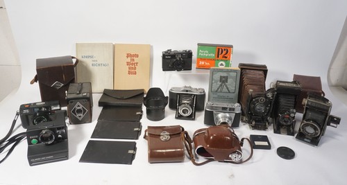 Grosse analoge foto kamera - foto,